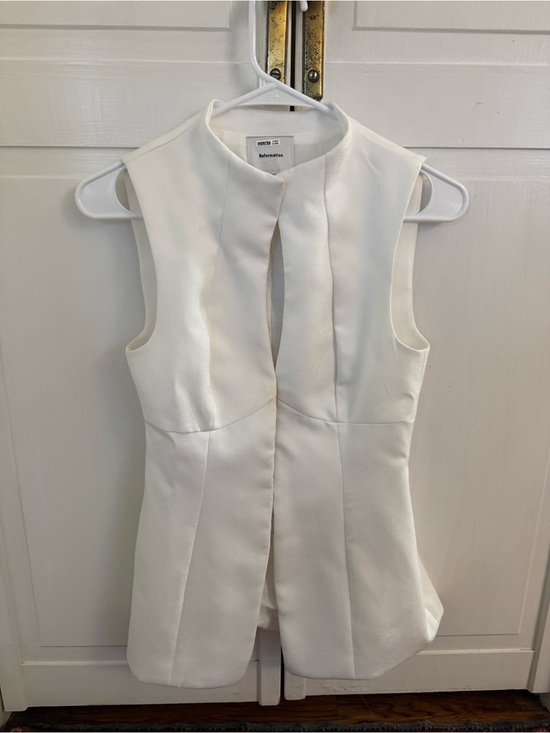 Reformation Tops - Reformation White Strapless Keyhole Front Dress